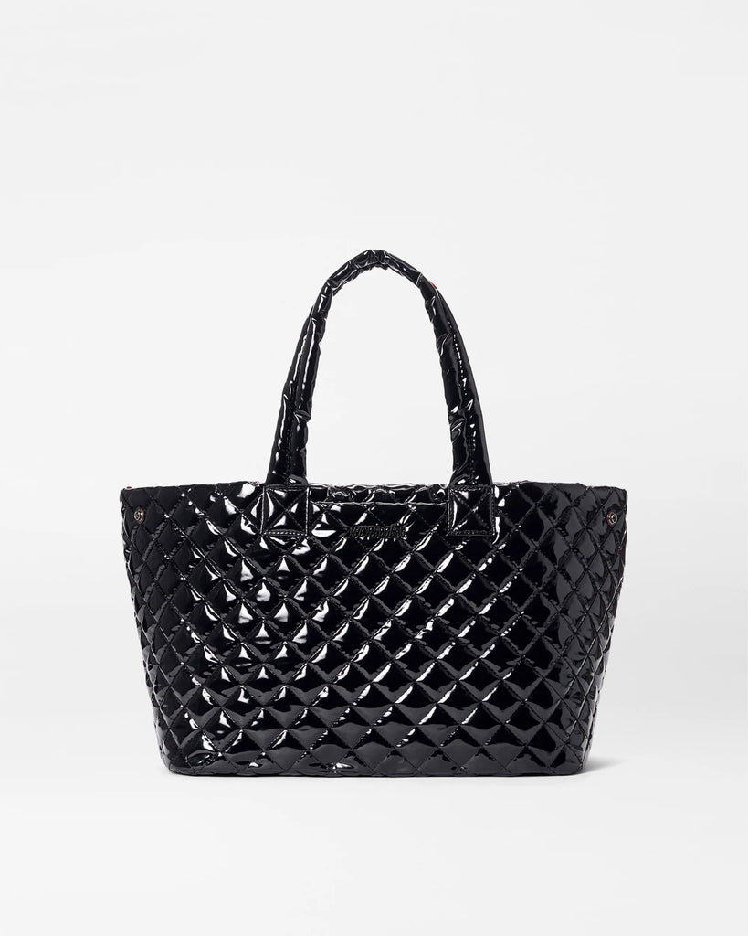 MZ Wallace Medium City Tote Black Lacquer