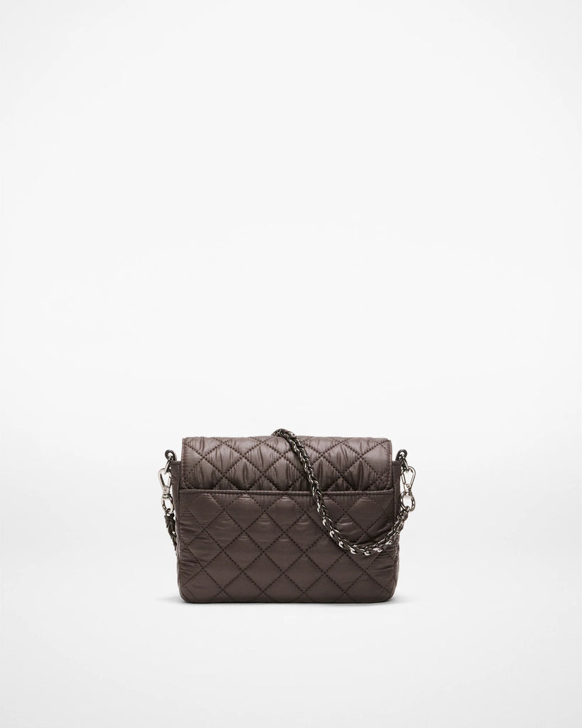 MZ Wallace Small Crosby Lock Crossbody Espresso