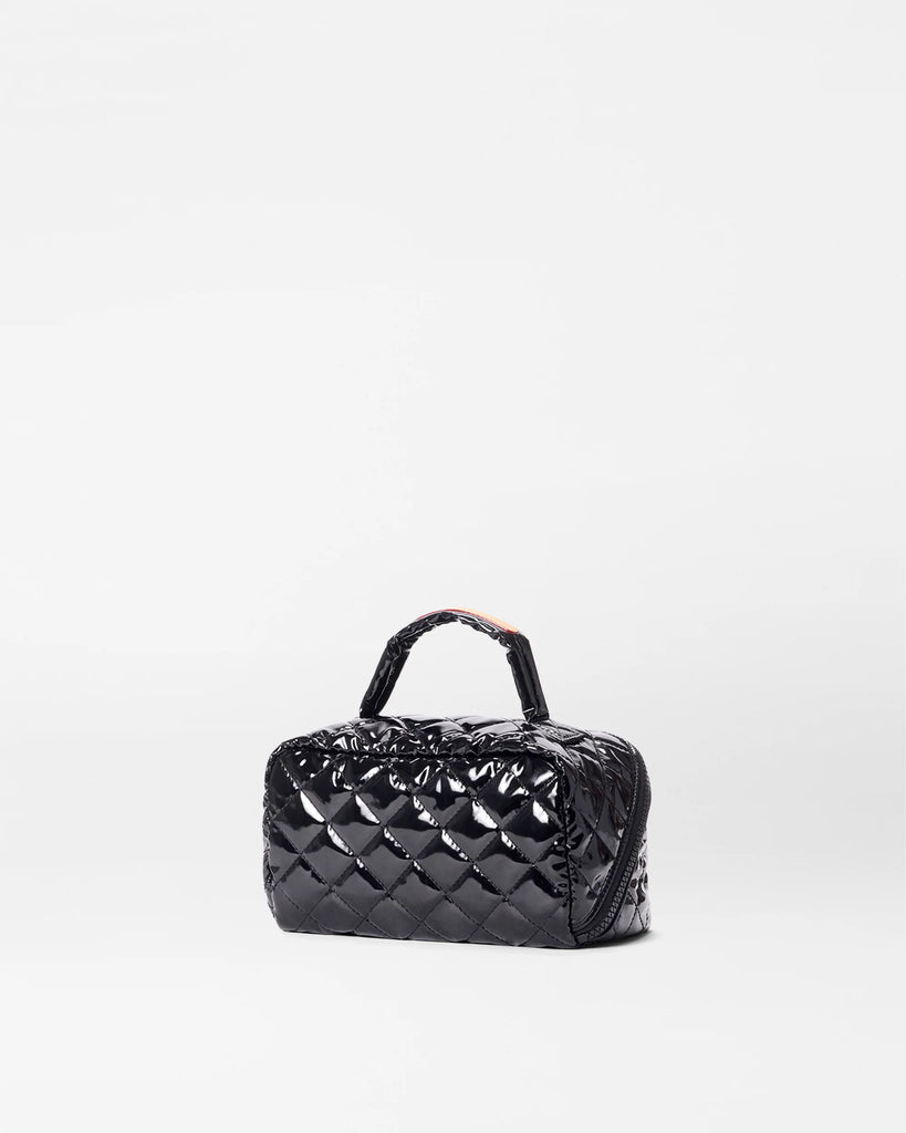 MZ Wallace Metro Accordion Cosmetic Black Lacquer