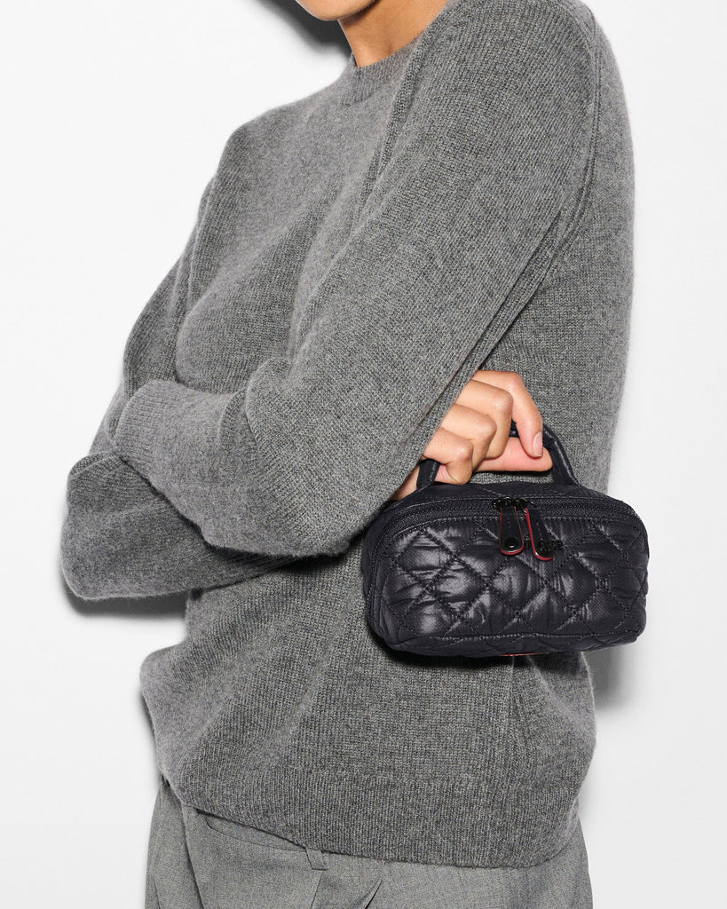 MZ Wallace Mini Accordion Jewelry Case Black