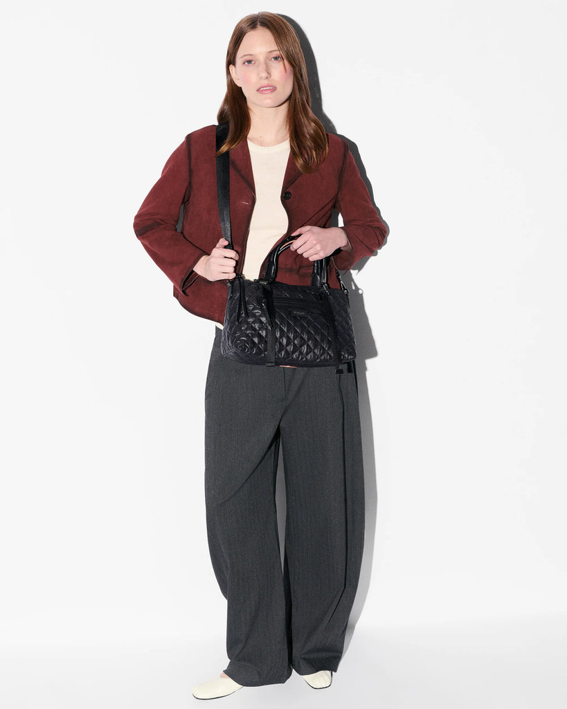 MZ Wallace Small Park Satchel Black