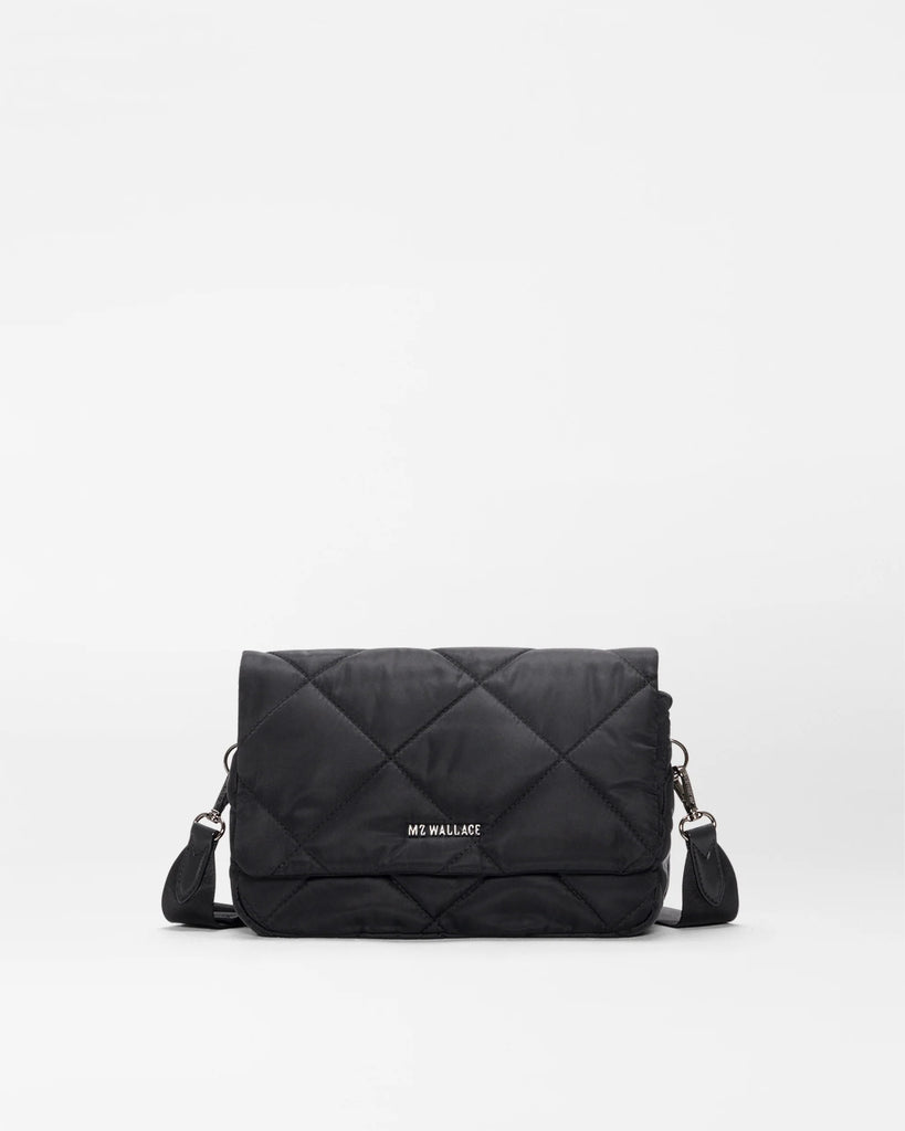 MZ Wallace Madison Flap Crossbody Black