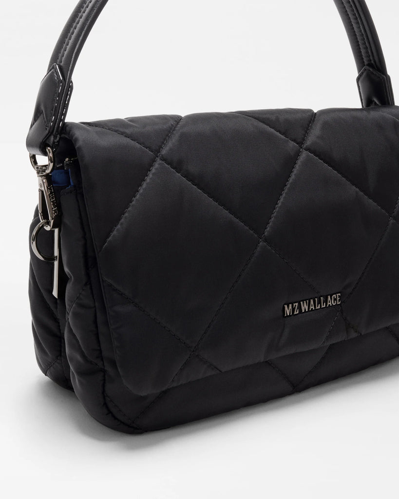 MZ Wallace Madison Flap Crossbody Black