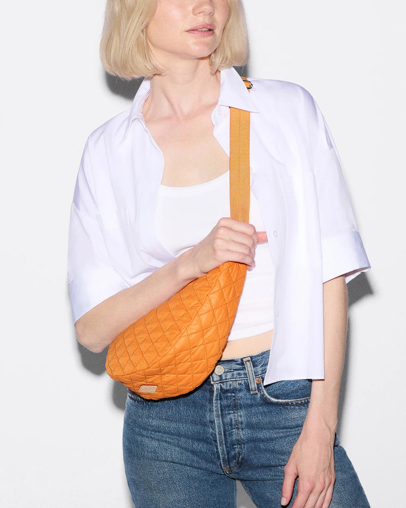 MZ Wallace Small Metro Smile Bag Sunset Orange