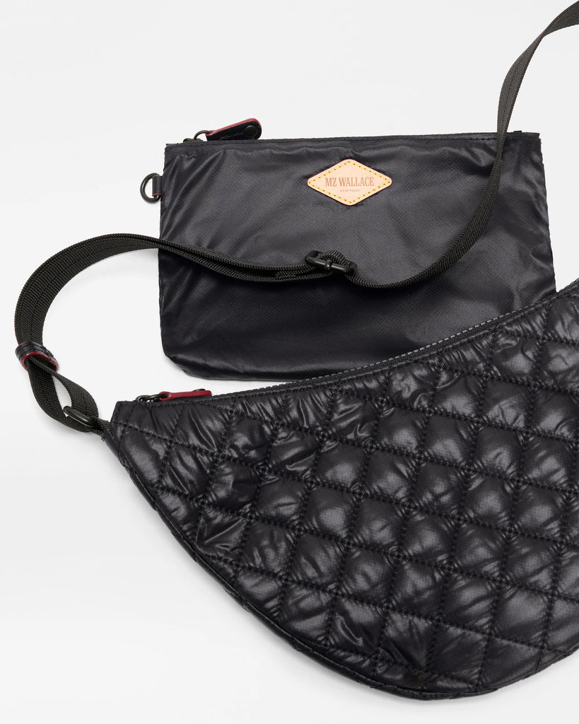 MZ Wallace Small Metro Smile Bag Black
