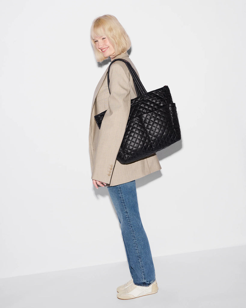 MZ Wallace Medium Metro Travel Tote Black