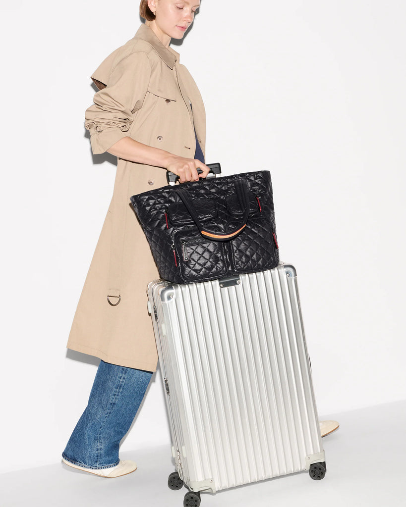 MZ Wallace Medium Metro Travel Tote Black