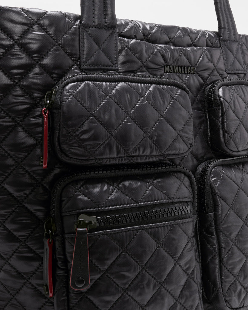 MZ Wallace Medium Metro Travel Tote Black