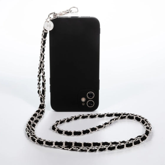 Phone Chain Black/Silver