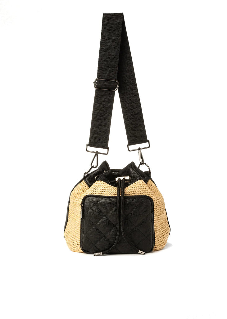 Lindsay Raffia Bucket Bag