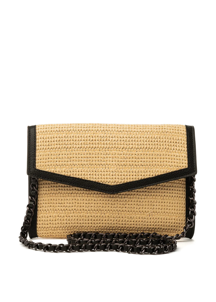 Beth Raffia Clutch