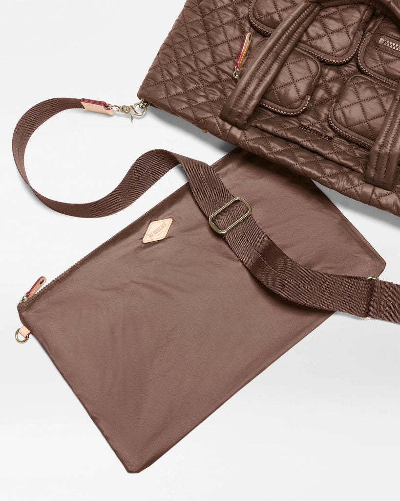 MZ Wallace Medium Metro Travel Tote Walnut