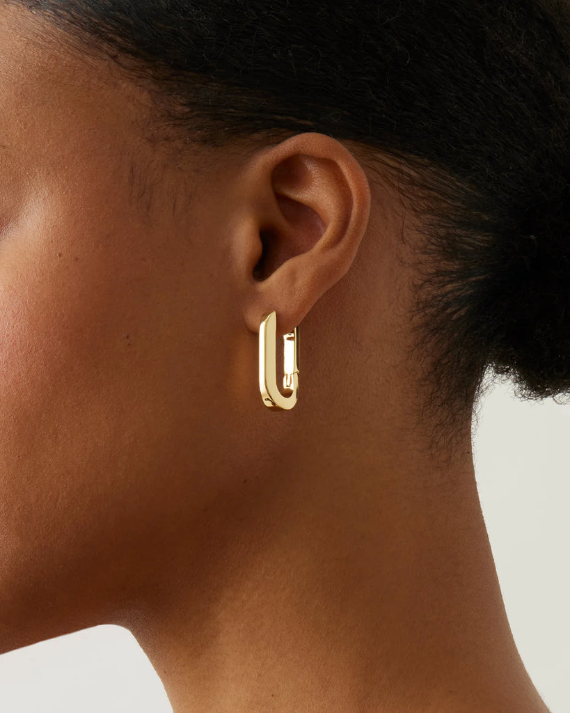 Jenny Bird U-Link Earrings Gold