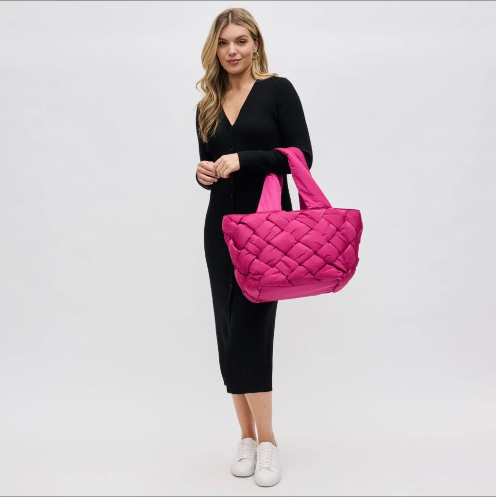 Intuition Woven Tote Magenta