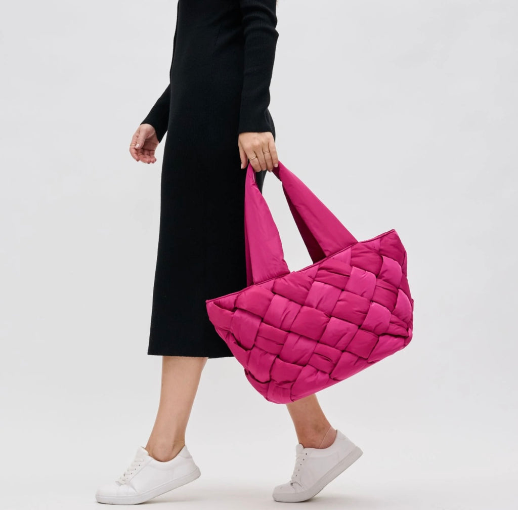 Intuition Woven Tote Magenta