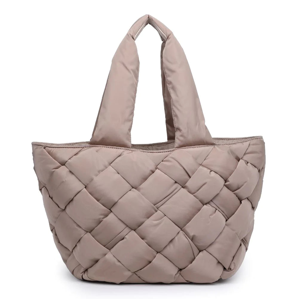 Intuition Woven Tote Beige