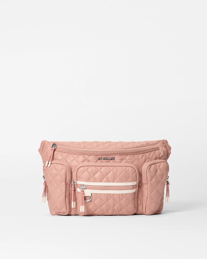 MZ Wallace XL Metro Sling Dusty Rose/Ecru