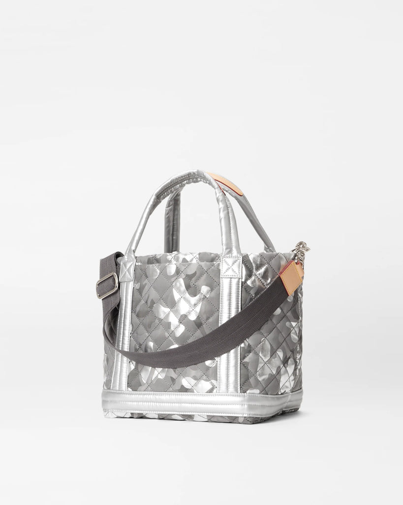 MZ Wallace Small Empire Tote Matte Silver Camo