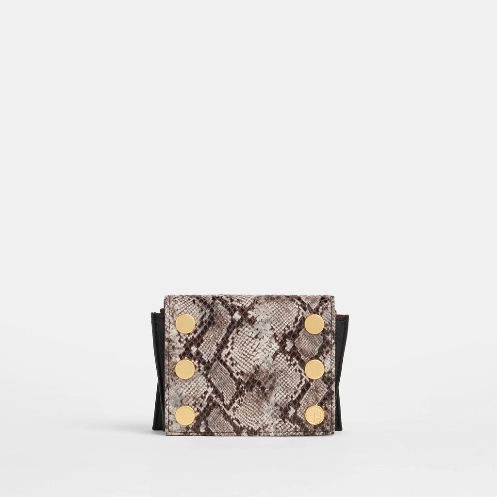 Hammit Allen Wallet Contrast Snake/Brushed Gold