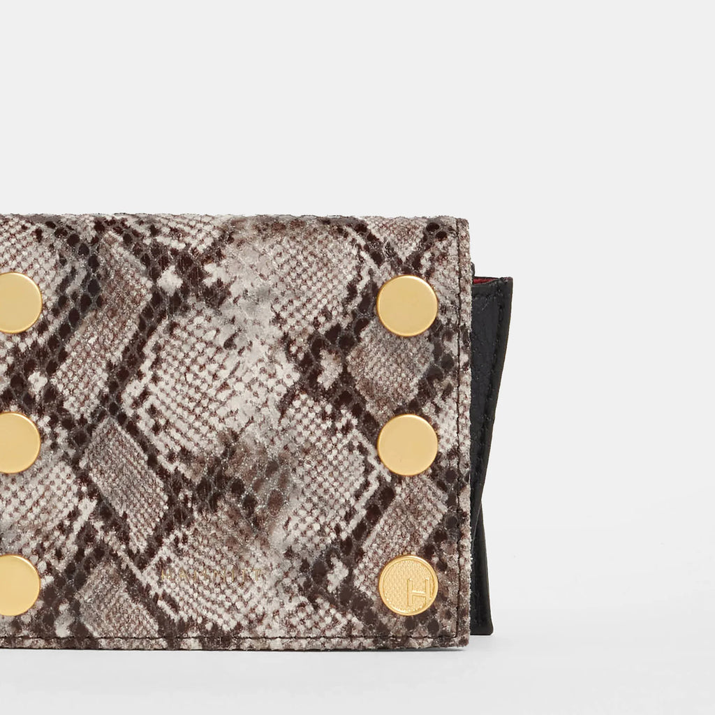 Hammit Allen Wallet Contrast Snake/Brushed Gold