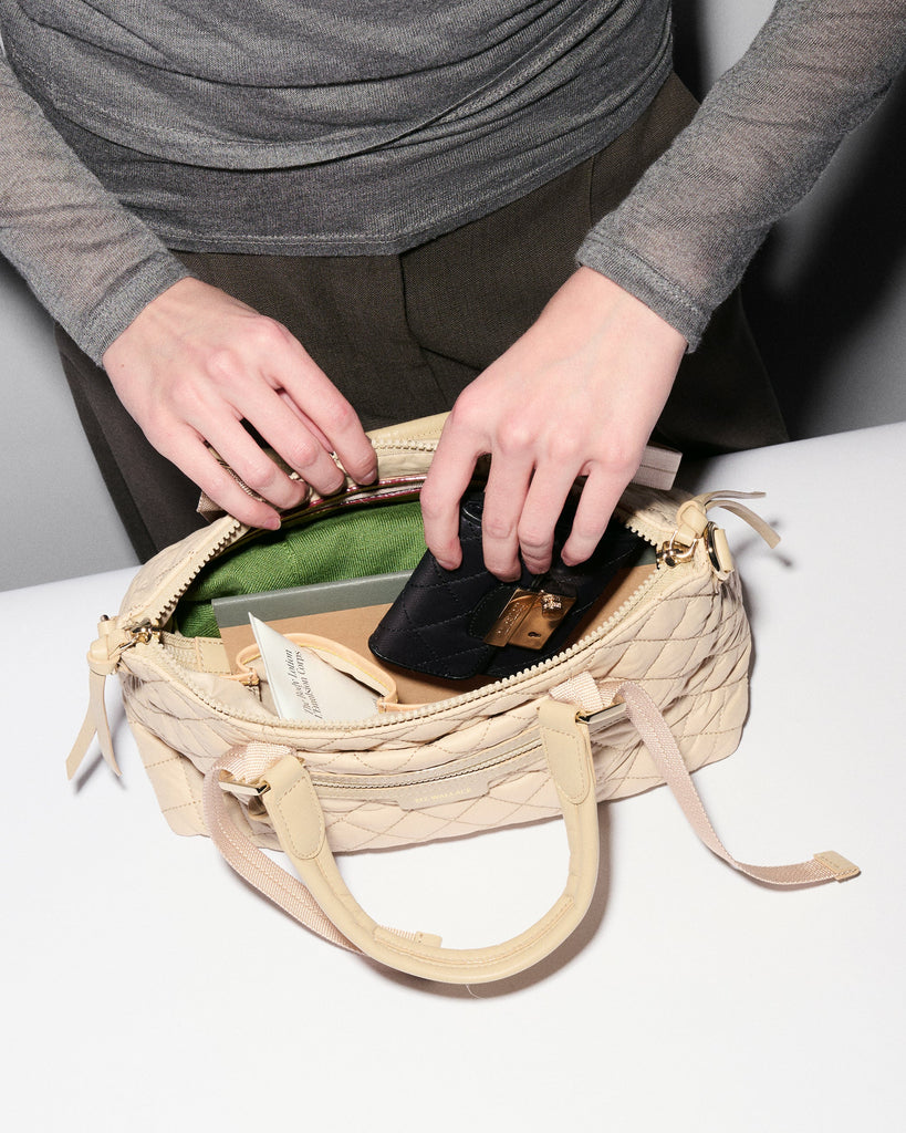 MZ Wallace Small Park Satchel Buff