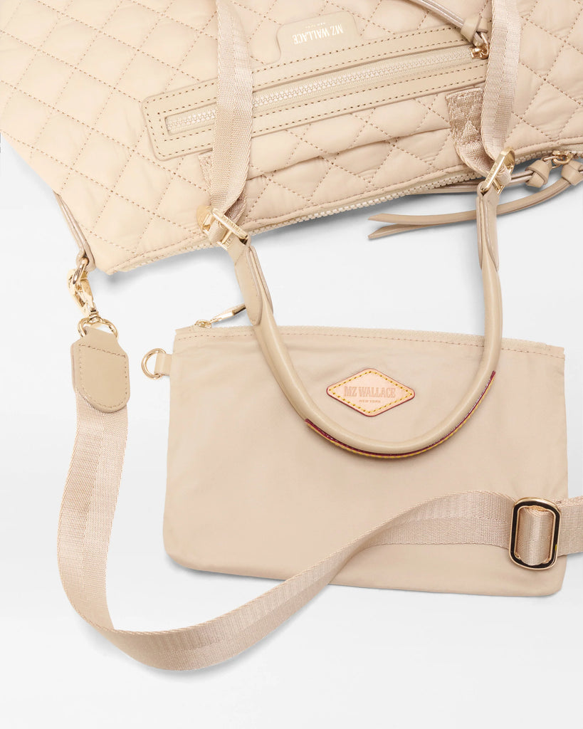 MZ Wallace Small Park Satchel Buff