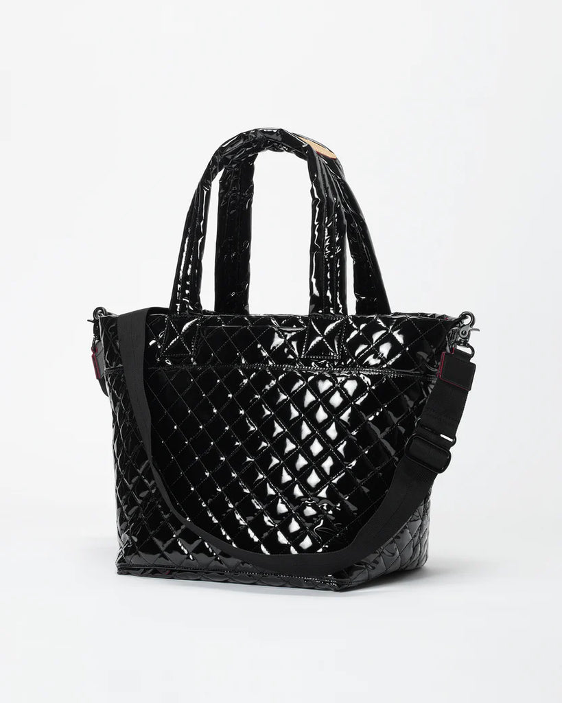 MZ Wallace Medium Metro Tote Deluxe Black Lacquer