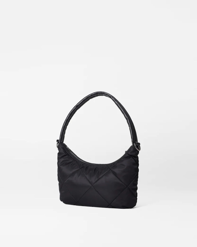 MZ Wallace  Quilted Bowery Small Shoulder Bag Black