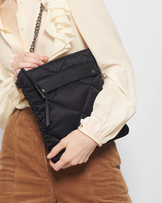 MZ Wallace Madison Flat Crossbody Black