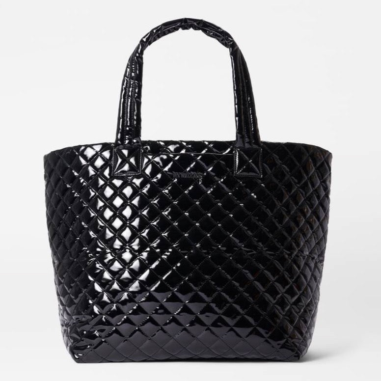 MZ Wallace Large Metro Tote Deluxe Black Lacquer