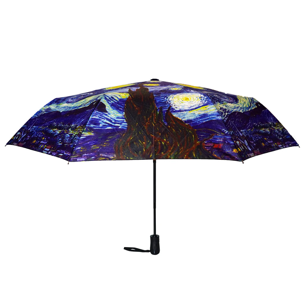 Van Gogh’s Starry Night 12" Compact Collapsible Umbrella