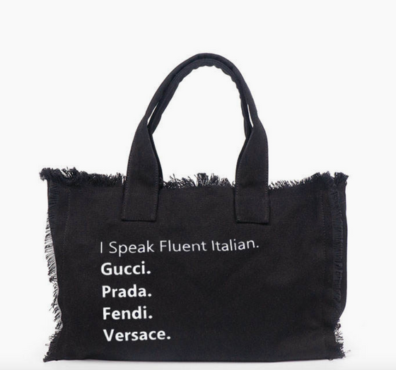 I Speak Fluent Italian Tote Bag