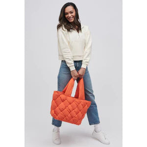 Intuition Woven Tote Tangerine